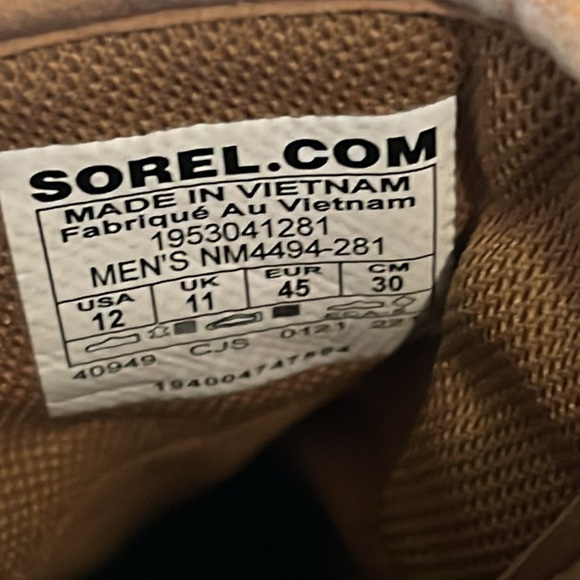 SOREL CARIBO OTM CHUKKA WATERPROOF Boots size 12 - Picture 7 of 7